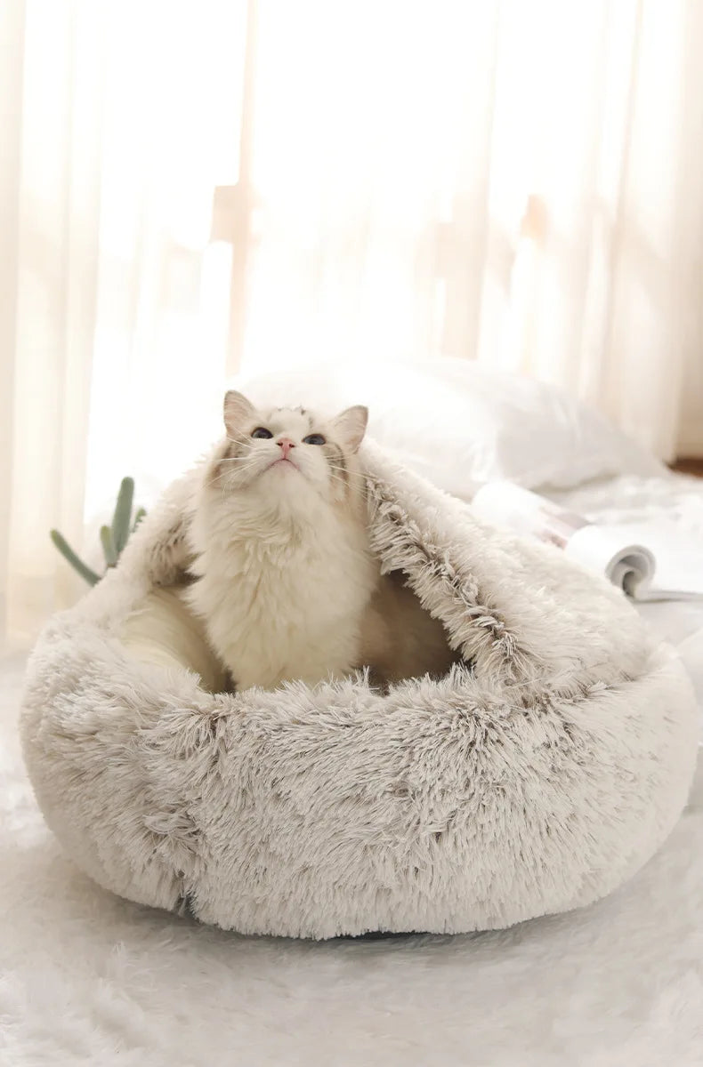Autumn & Winter Soft Plush Pet Bed